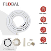 Mini Split Air Conditioning Installation Kit 25 ft Insulated Copper Line Set 1/4” x 3/8”